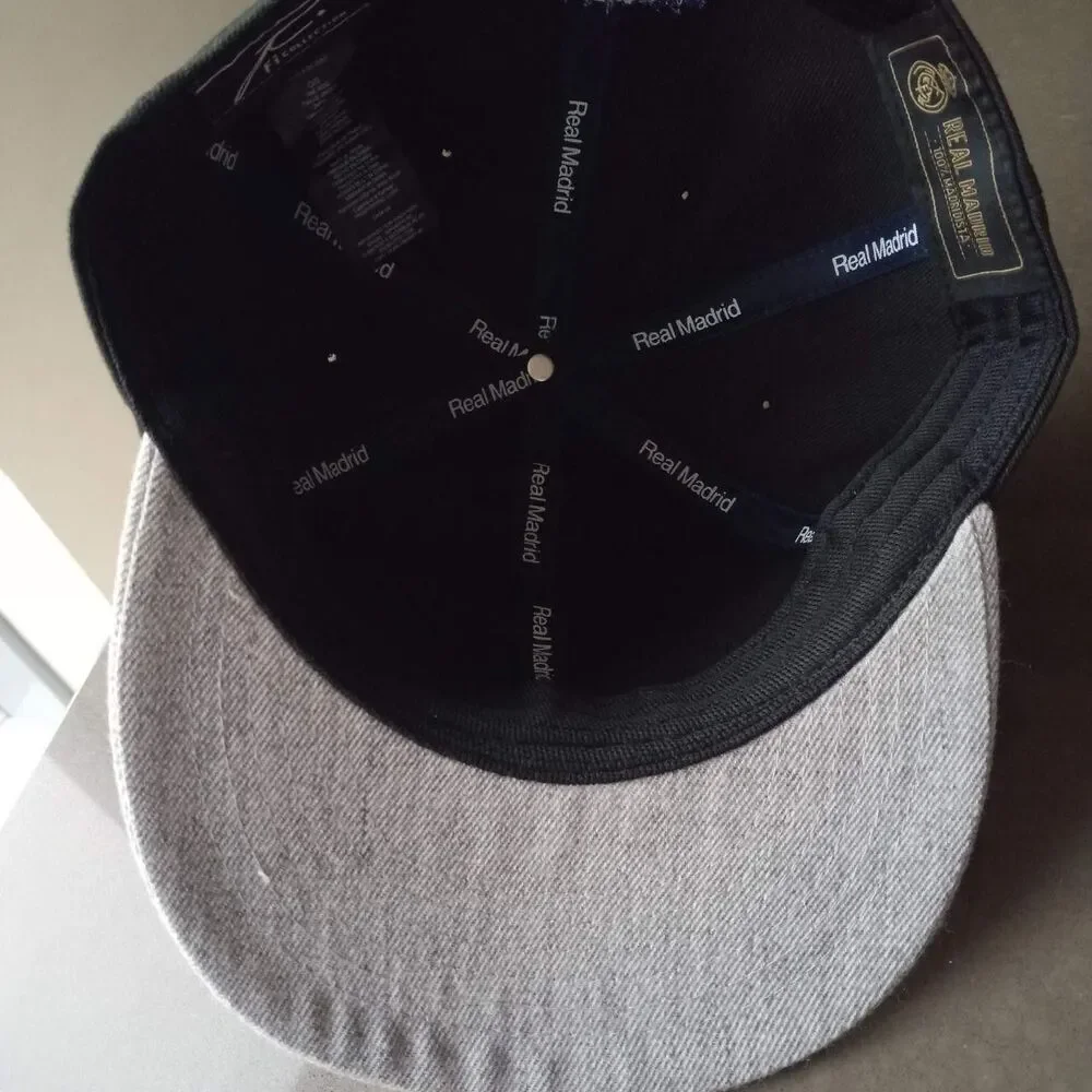 Real Madrid Black and Grey Snapback Cap Hat